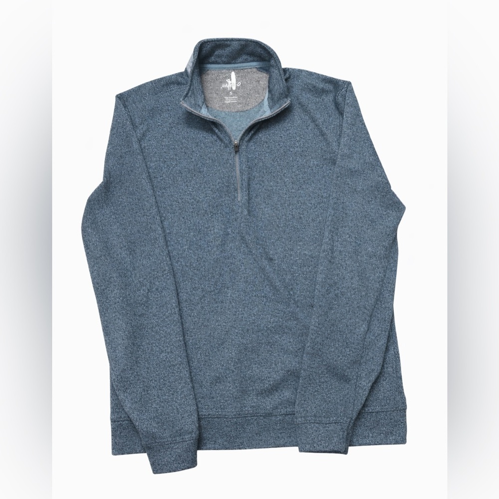 Johnnie-O Quiet Luxury Quarter Zip Pullover Cotton Blend Men’s Small Blue